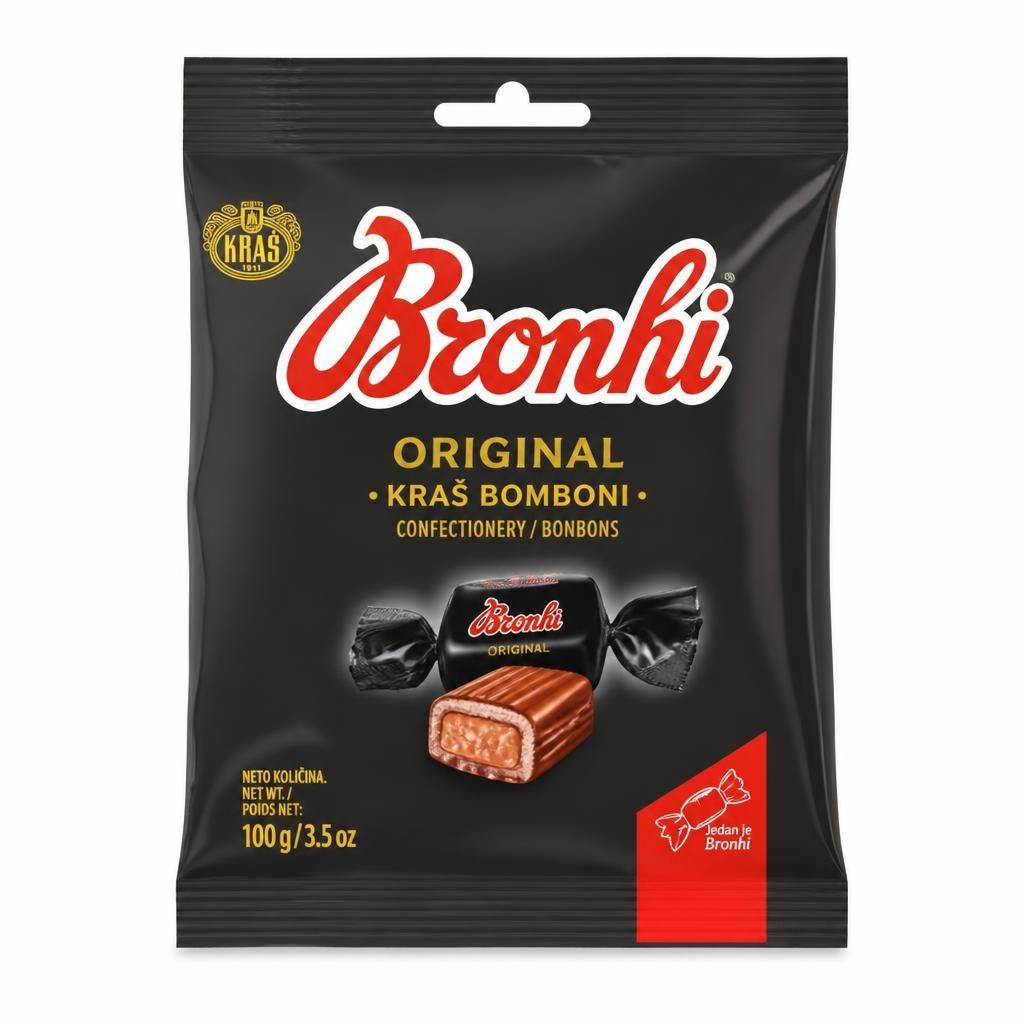 Bronhi, Kraš bomboni Akcija u trgovini Tommy
