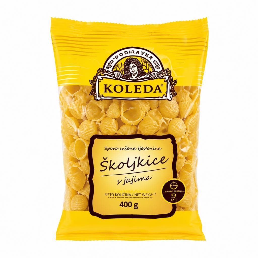 Koleda tjestenina Školjkice s jajima 400 g Akcija u trgovini Boso