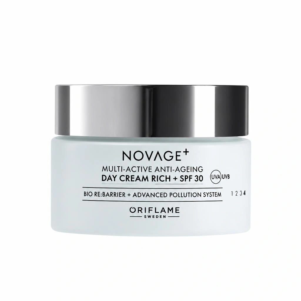 Oriflame Novage+ Multi-Active Anti-Ageing dnevna krema bogate teksture sa ZF 30 50 ml Akcija u trgovini Oriflame