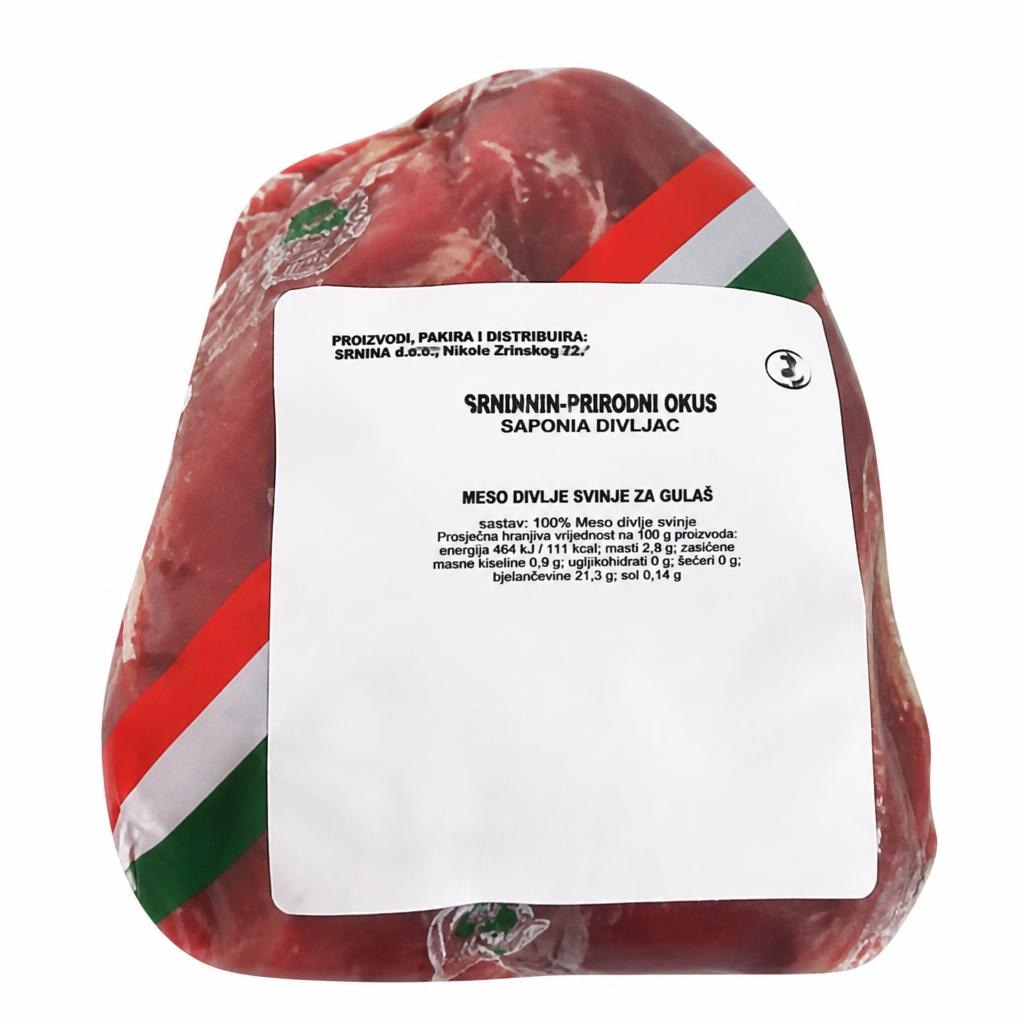 Meso divlje svinje za gulaš cca 1 kg Akcija u trgovini Stanić Diskont