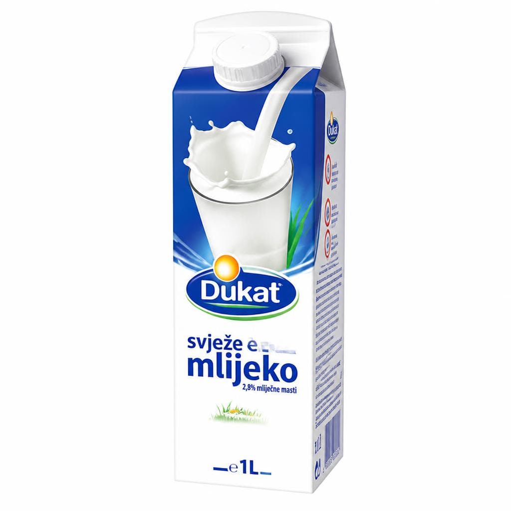 Dukat Svježe mlijeko 1 l Akcija u trgovini Ribola