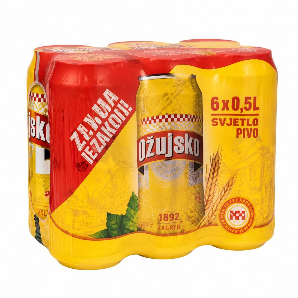 Ožujsko Svijetlo pivo 6x0,5 l Akcija u trgovini Plodine