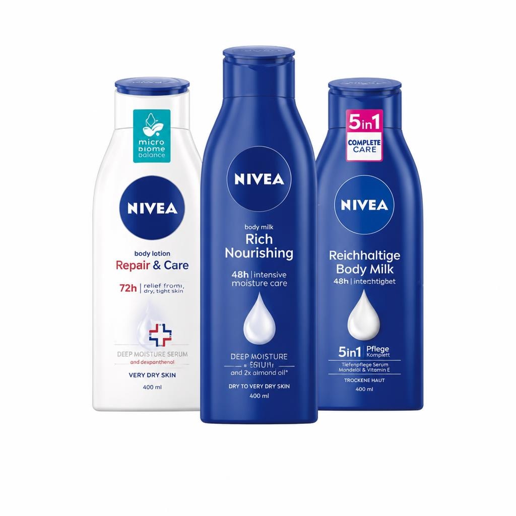 NIVEA Body lotion rich nourishing/ express/ repair&care/ body milk 400ml - Akcija u trgovini Pivac