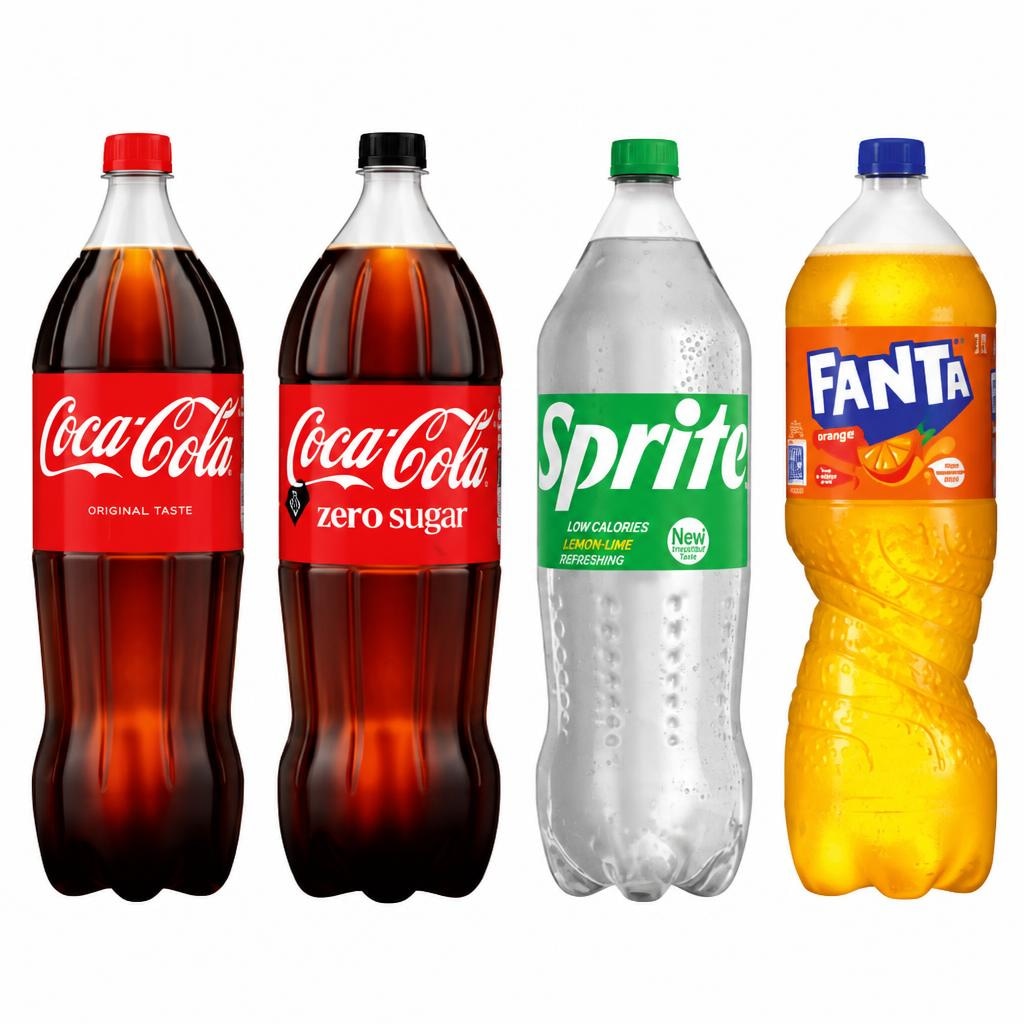 Coca Cola, Coca Cola Zero, Fanta Orange, Sprite 2,00 l Akcija u trgovini Vrutak