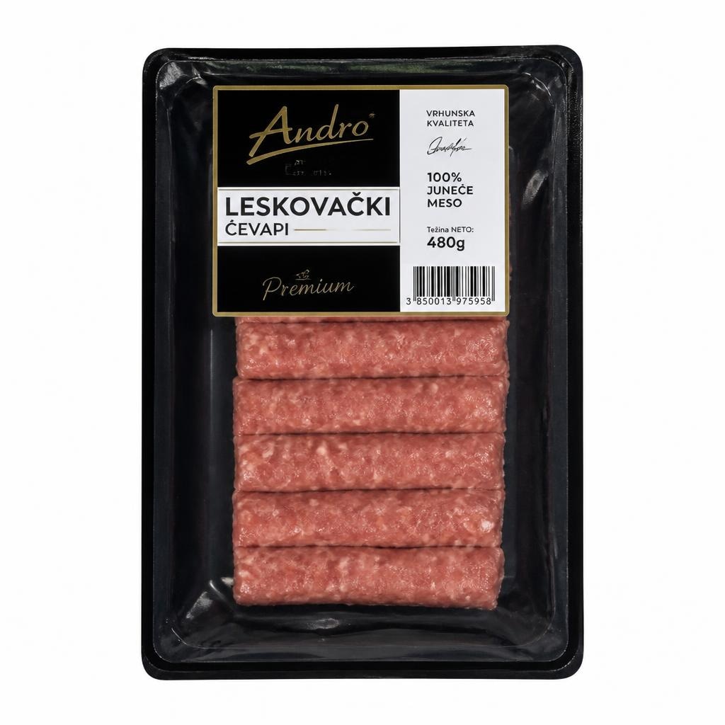 Andro leskovački ćevapi 480 g Akcija u trgovini Spar