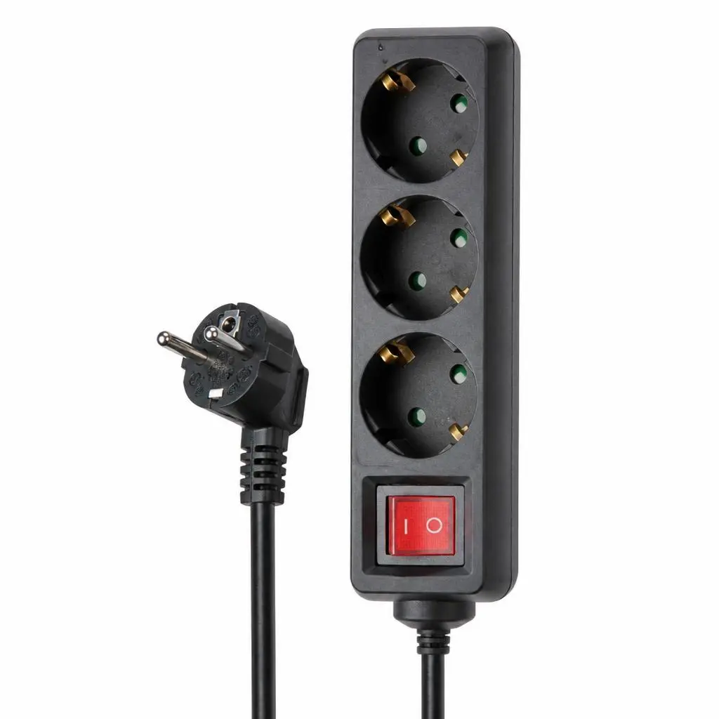 Produžni kabel 3 utičnice, duljina kabela 1,4 m Akcija u trgovini Merkury