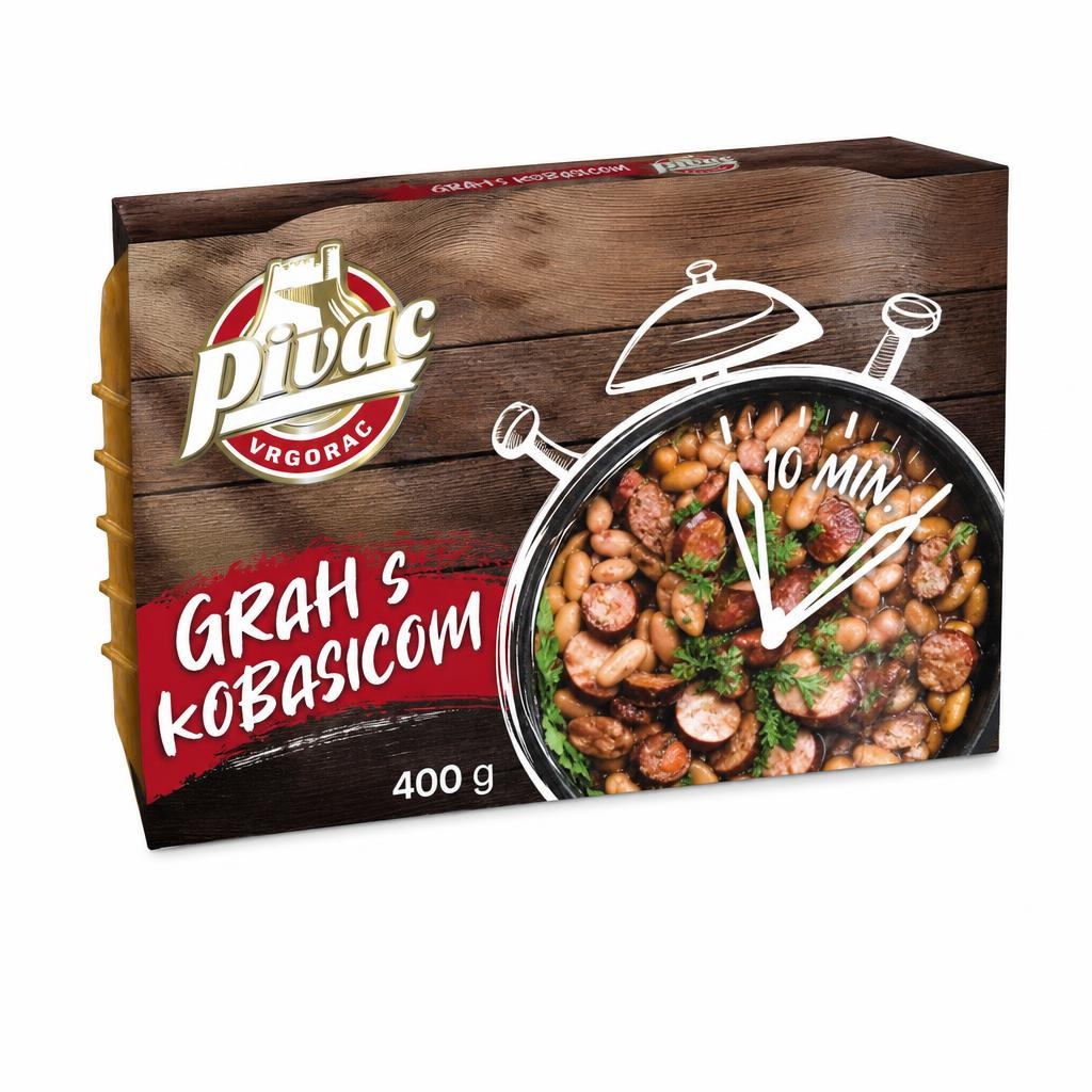 Pivac Grah s kobasicom 400g - Akcija u trgovini Pivac