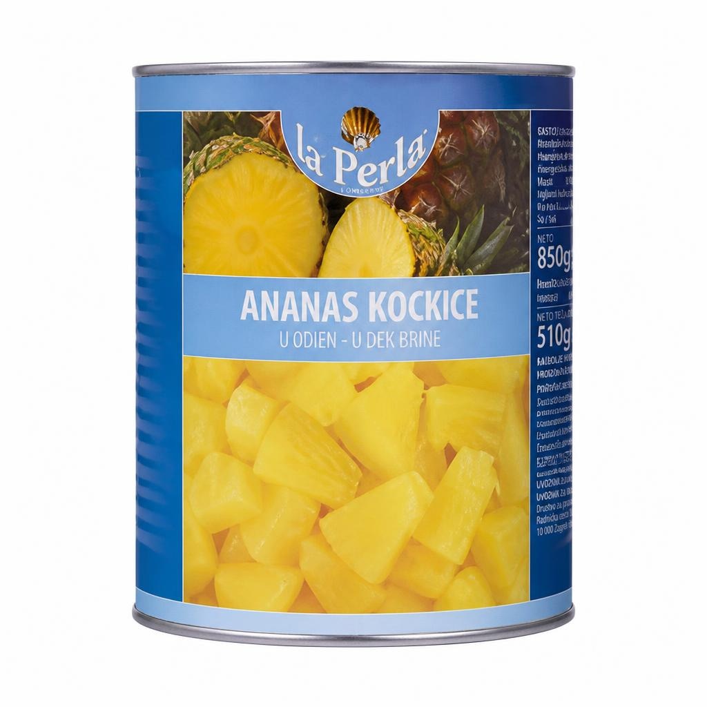 Kompot ananas kockice 3050 g / 1840 g LA PERLA Akcija u trgovini Stanić Diskont