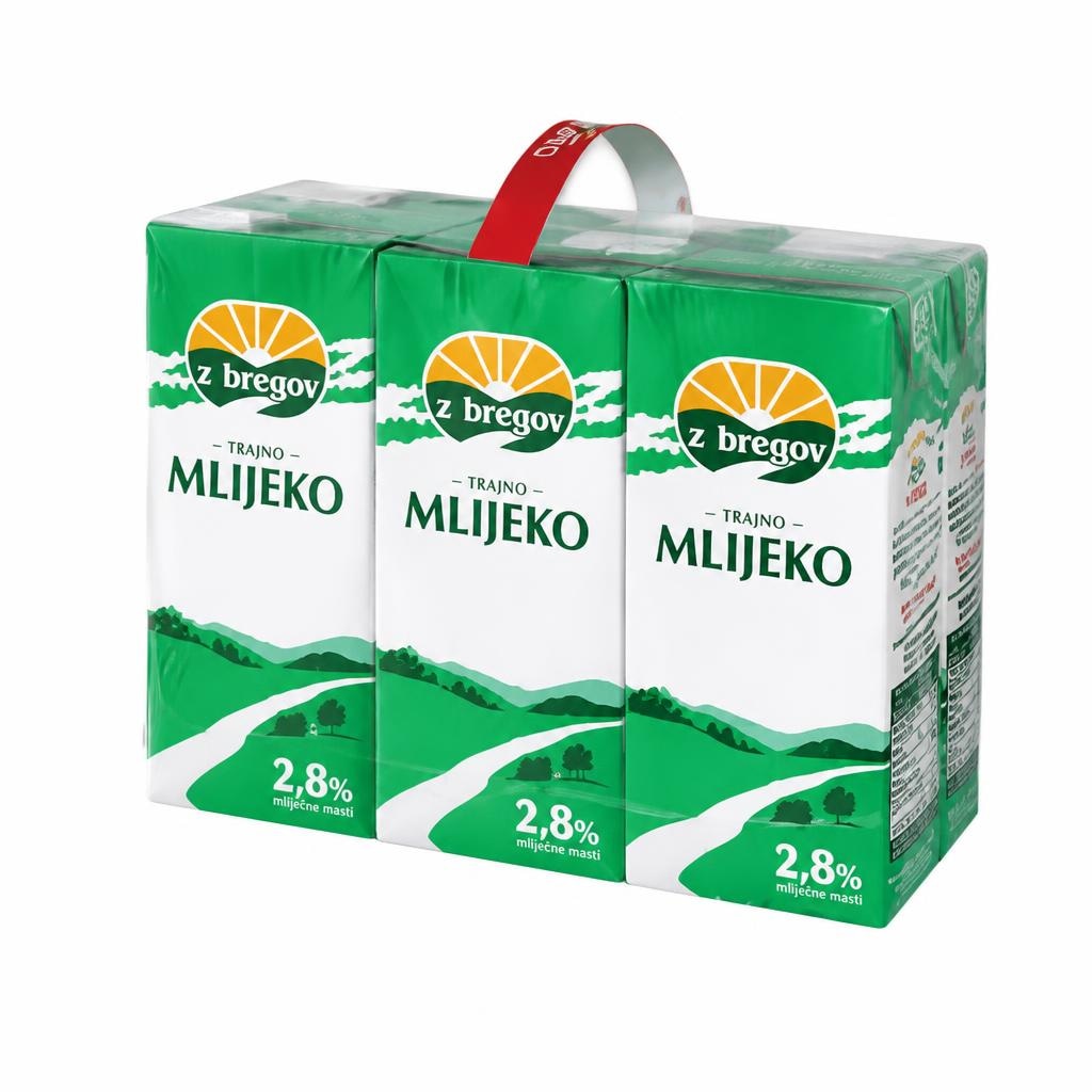 Mlijeko Z'bregov 6 x 1 l Akcija u trgovini Boso