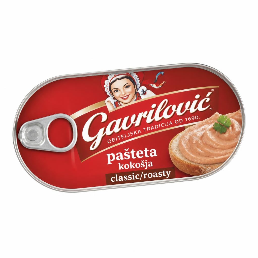 Gavrilović pašteta kokošja / pileća classic/roasty 100 g Akcija u trgovini Gavranović
