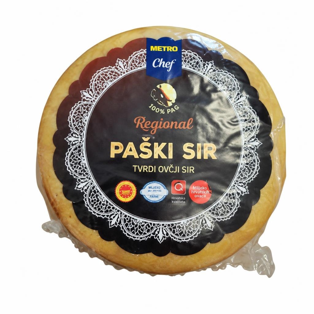 METRO CHEF REGIONAL PAŠKI SIR cca 0,6 kg Akcija u trgovini Metro