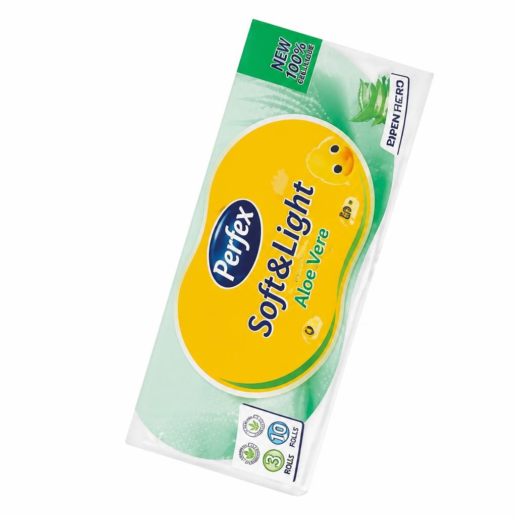 Perfex Aloe Vera toaletni papir 10/1, 3-slojni Akcija u trgovini Bipa