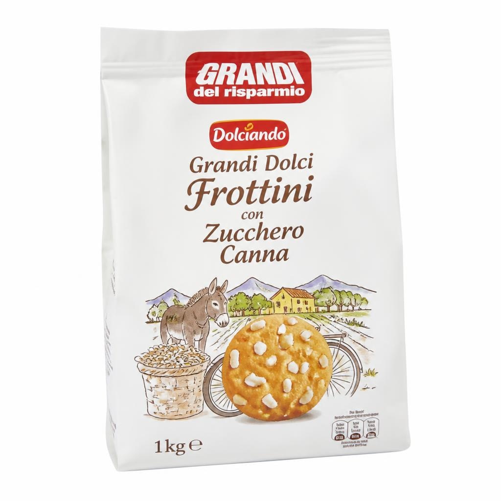 Grandi Dolciando Frottini keksi sa zrnima šećera 1 kg Akcija u trgovini Eurospin