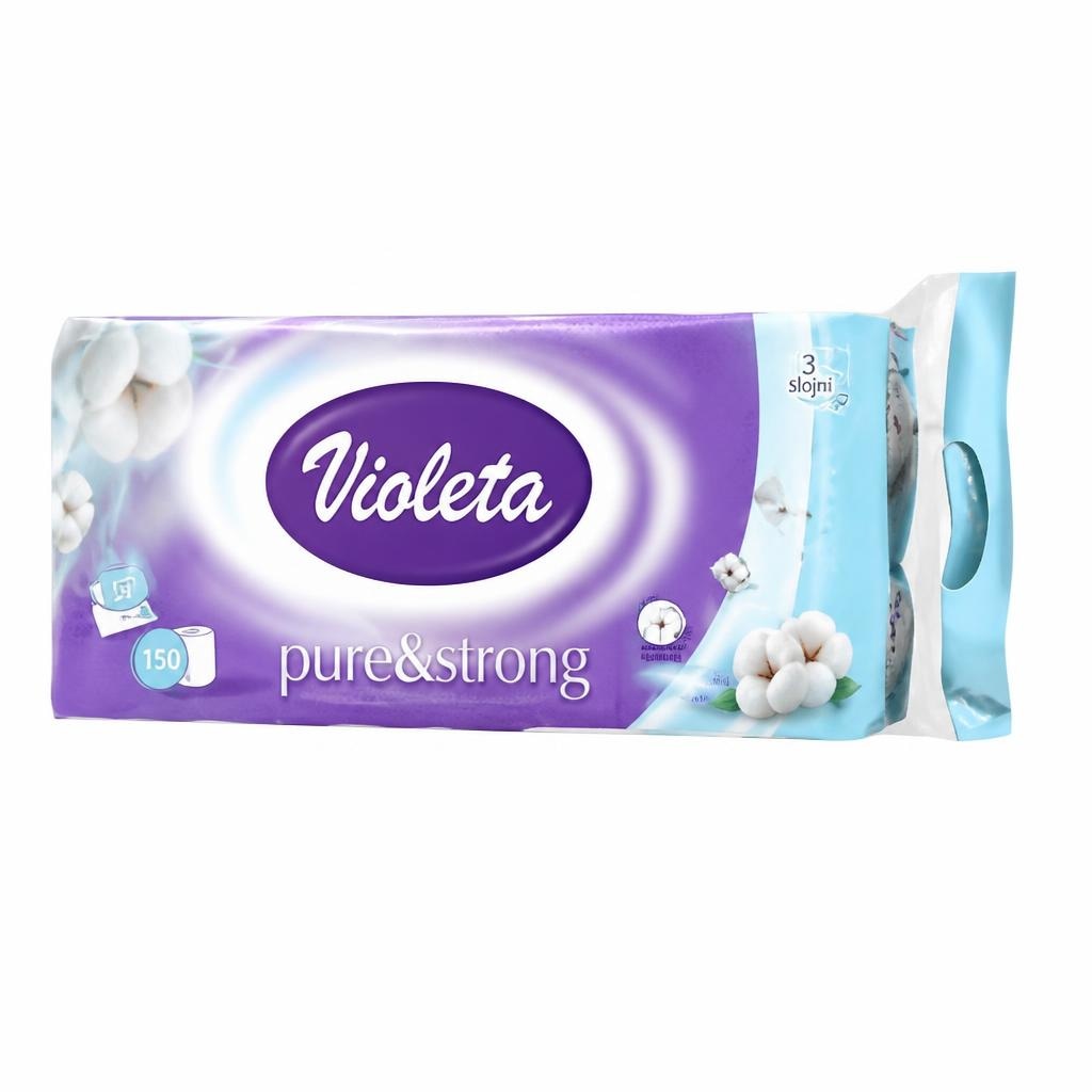 Violeta toaletni papir Pure&Strong 24/1 Akcija u trgovini Metro