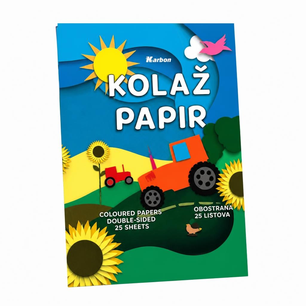 Karbon Kolaž papir 25 listova Akcija u trgovini Tommy