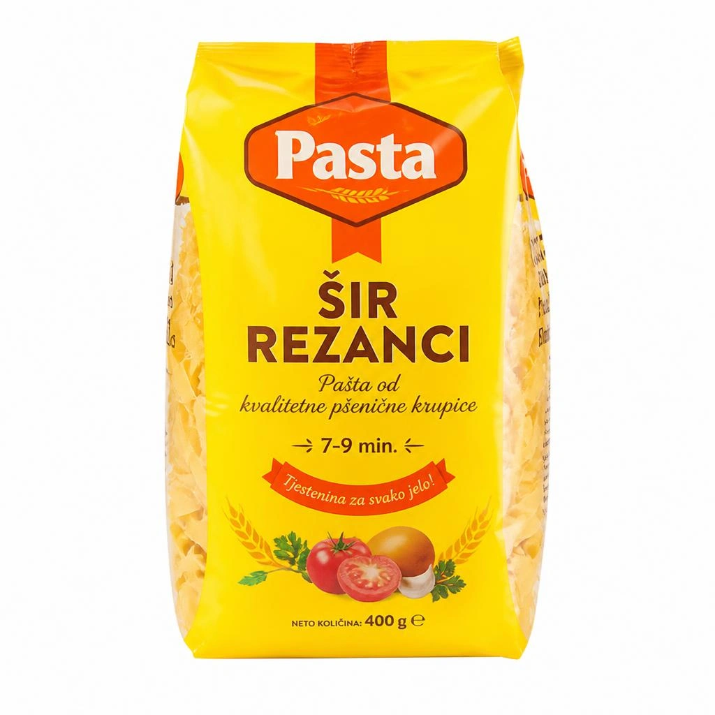Pasta rezanci 400 g Akcija u trgovini Eurospin