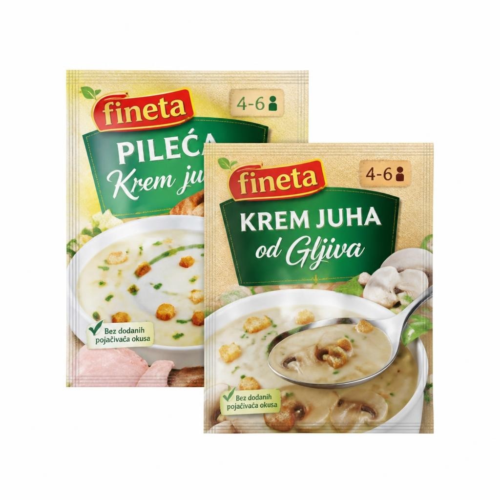 Finetina Krem juha pileća / od gljiva 70 g FINETA Akcija u trgovini 365 Market