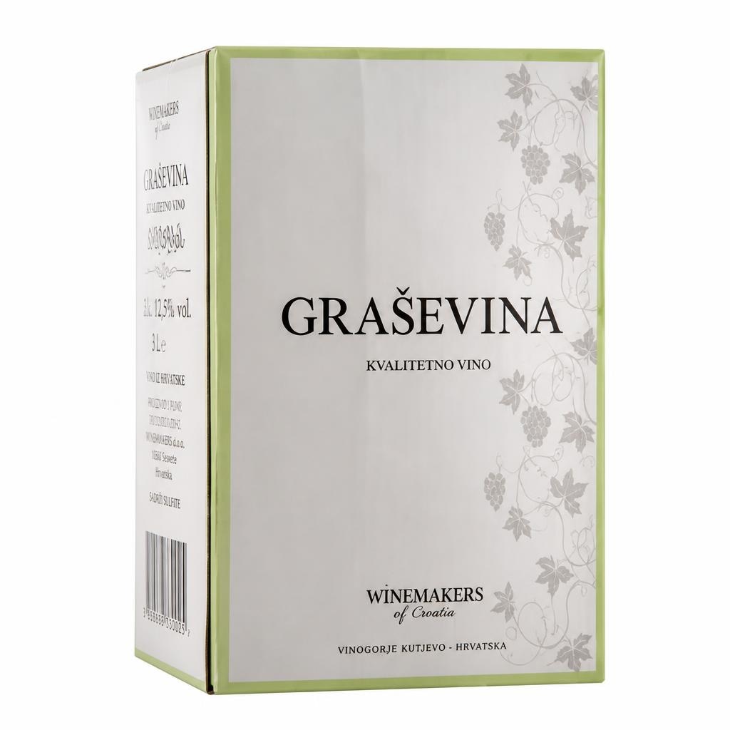 Winemakers of Croatia Graševina 3 L Akcija u trgovini Lidl