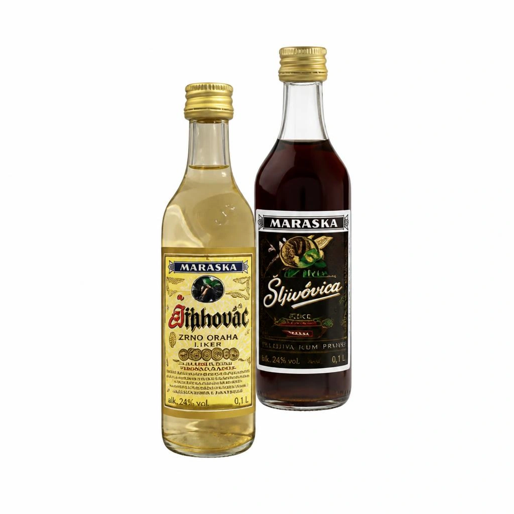Maraska Orahovac/šljivovica 0,1 l Akcija u trgovini Pivac