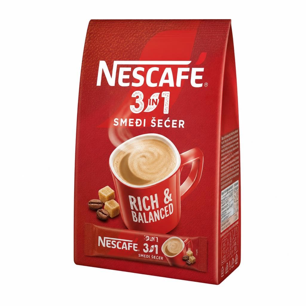 Nescafe 3u1 smeđi šećer 165 g Akcija u trgovini Gavranović