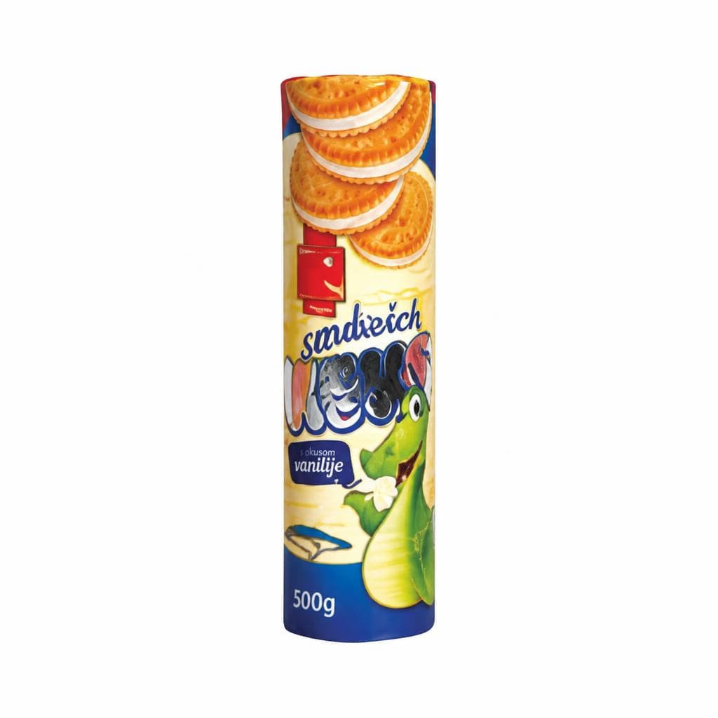 Smiješak Sandwich vanilija keks 500 g Akcija u trgovini Bakmaz