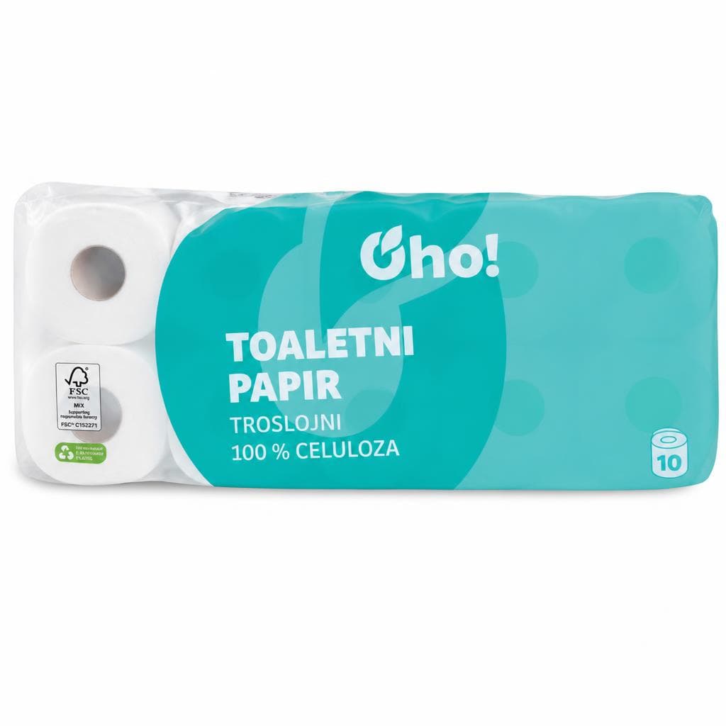 Oho! Toaletni papir 10 rola Akcija u trgovini Plodine