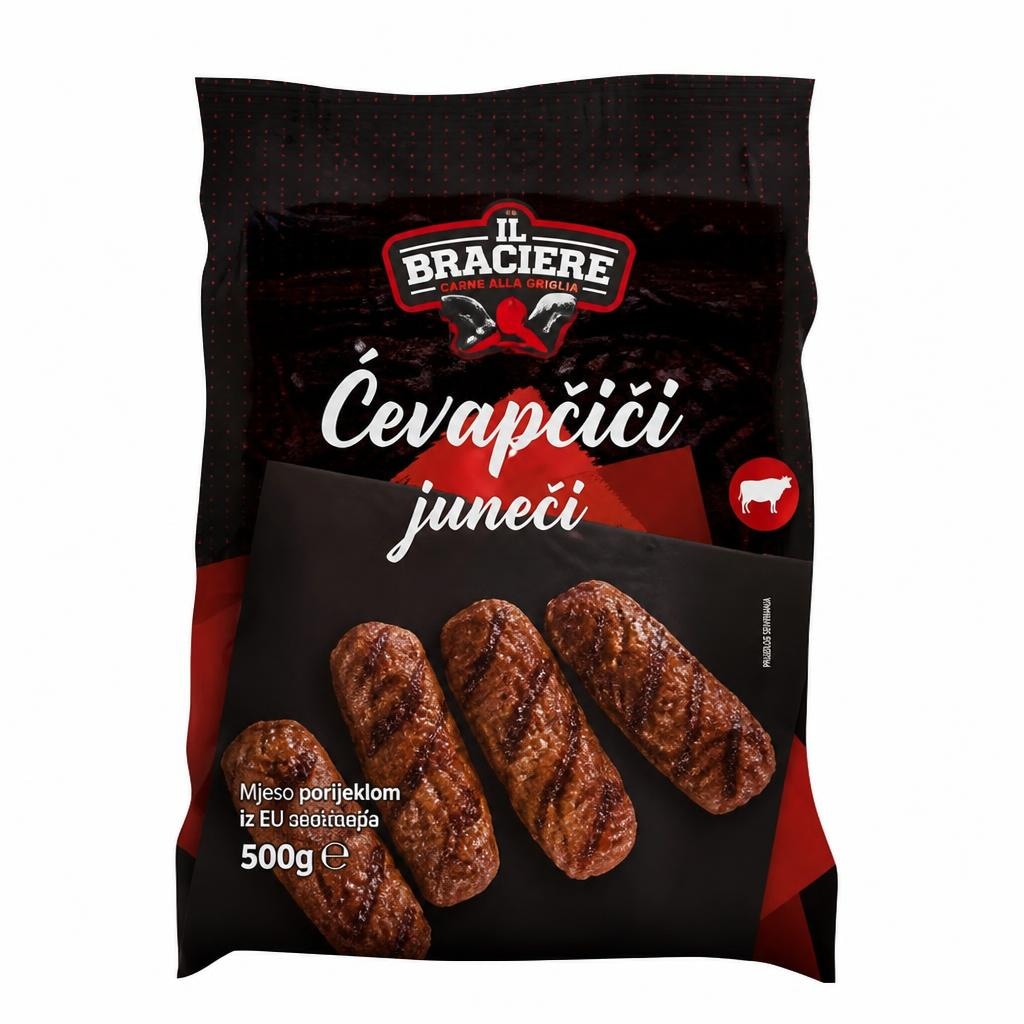 IL BRACIERE Ćevapčići s junećim mesom 500 g Akcija u trgovini Eurospin