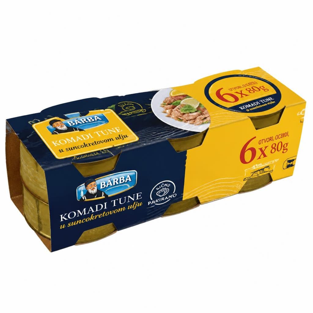 Barba tuna 6x 80 g Akcija u trgovini Plodine