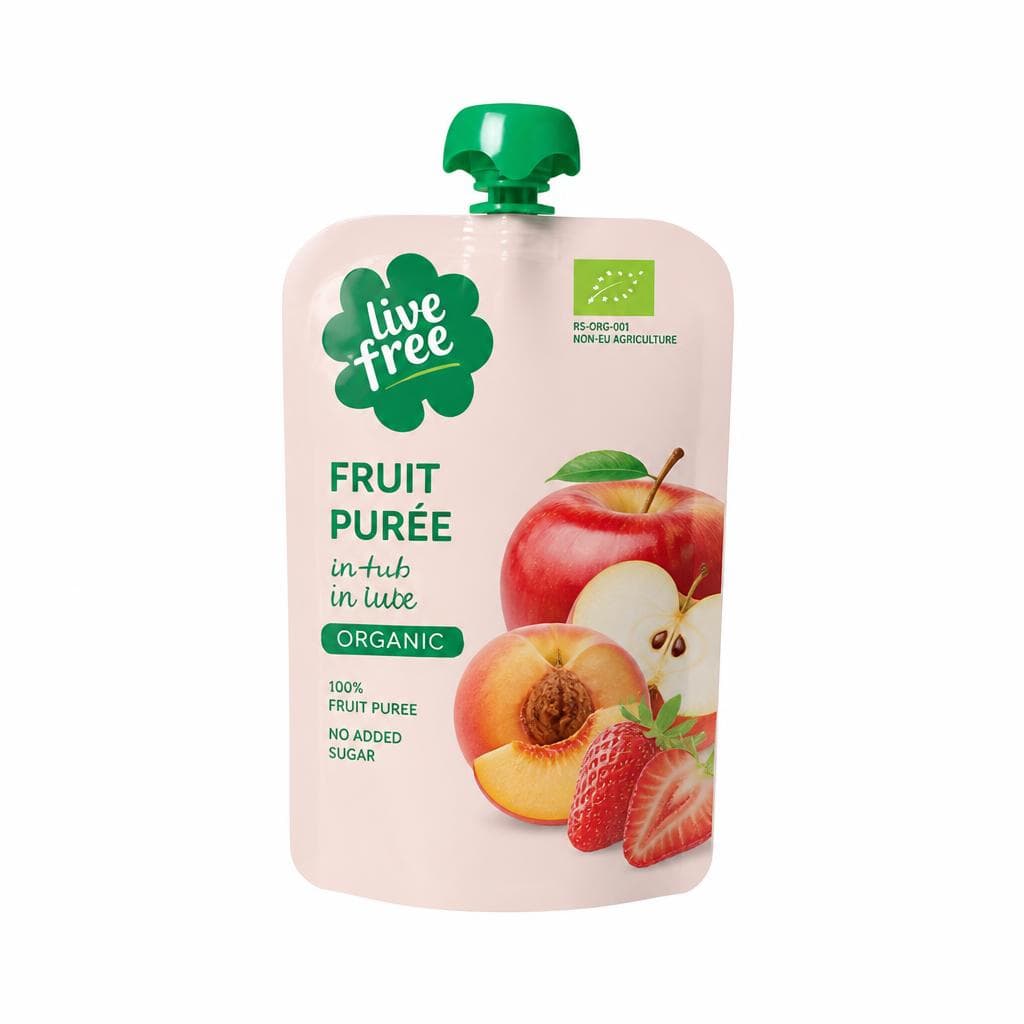Live Free & Organic Voćna kašica 100 g Akcija u trgovini Plodine