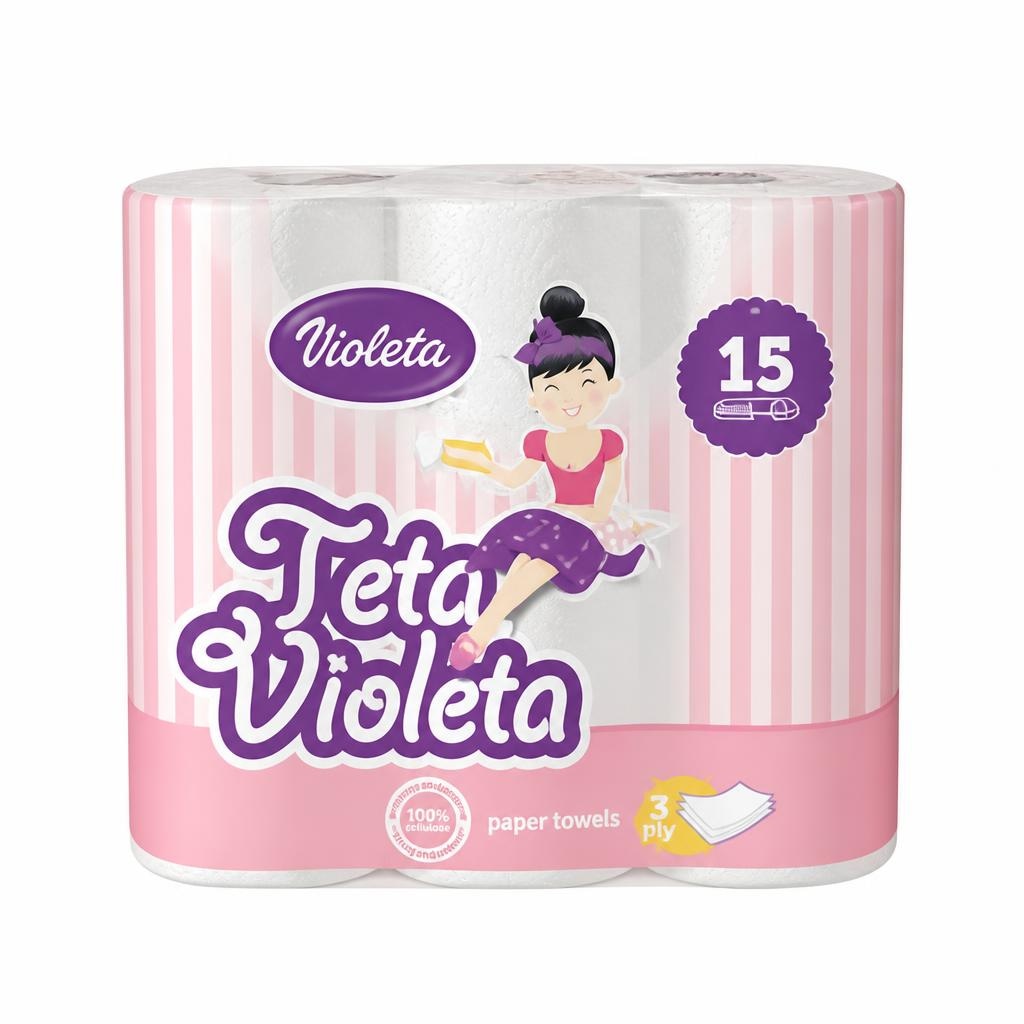 Papirnati ručnici Violeta 2 kom/pak - Akcija u trgovini KTC