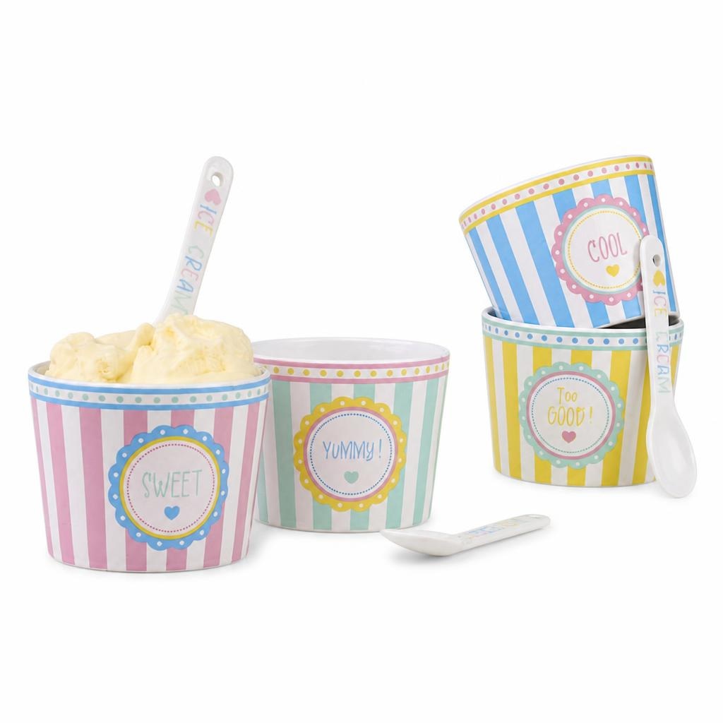 Set zdjelica sa žličicom 2 komada u setu, 260 ml Madrid La Petite Gelateria Akcija u trgovini Spar