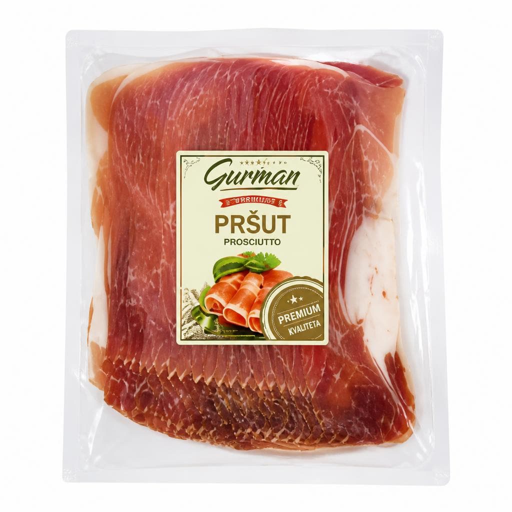 Pršut Premium rezano cca 1 kg Gurman Akcija u trgovini Stanić Diskont
