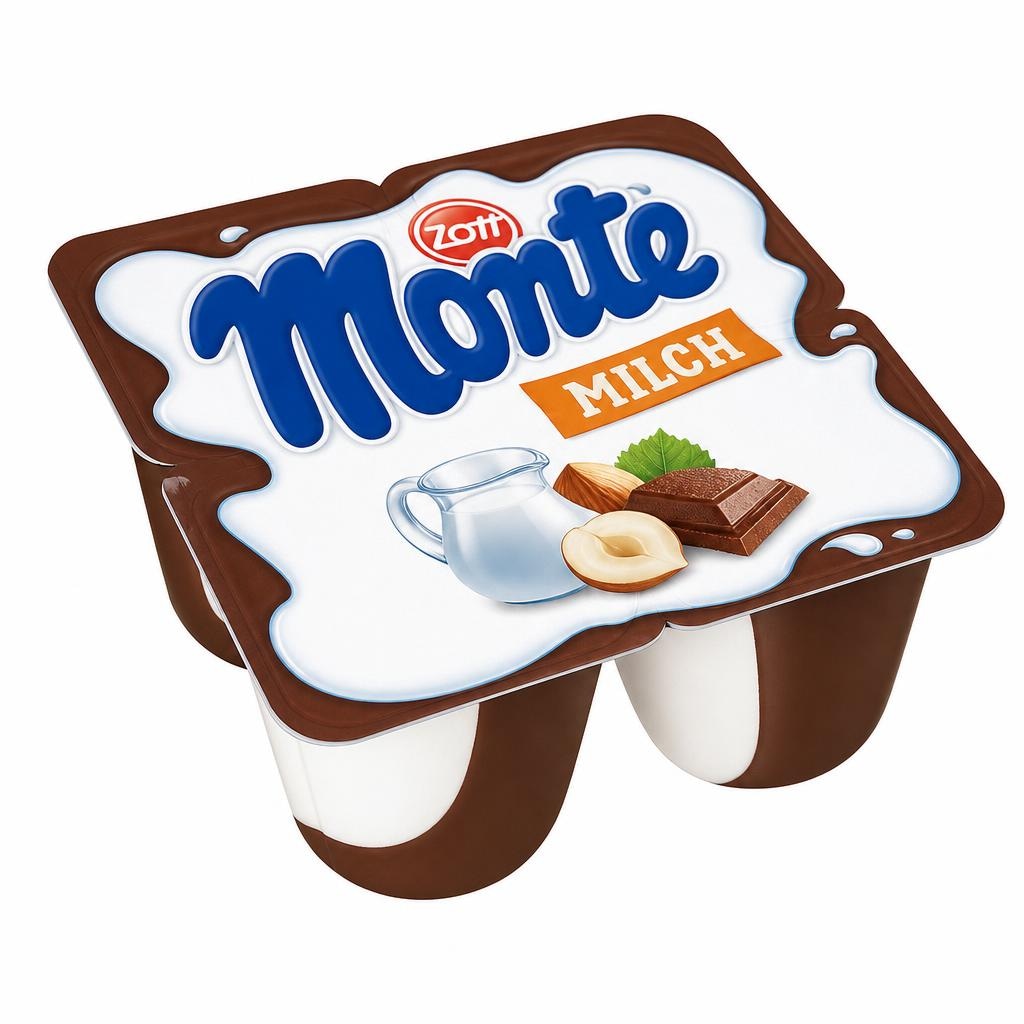 Zott Monte mliječni desert 4 x 100 g Akcija u trgovini Ribola