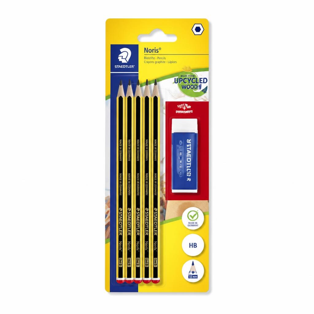 Staedtler set grafičkih olovaka 5 komada u pakiranju + 1 gumica za brisanje Akcija u trgovini Mueller