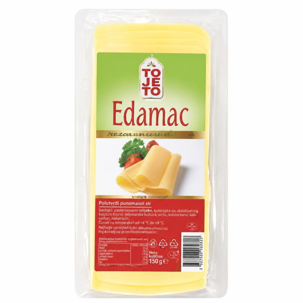 ToJeTo Sir Edamac rezani 100 g Akcija u trgovini 365 Market