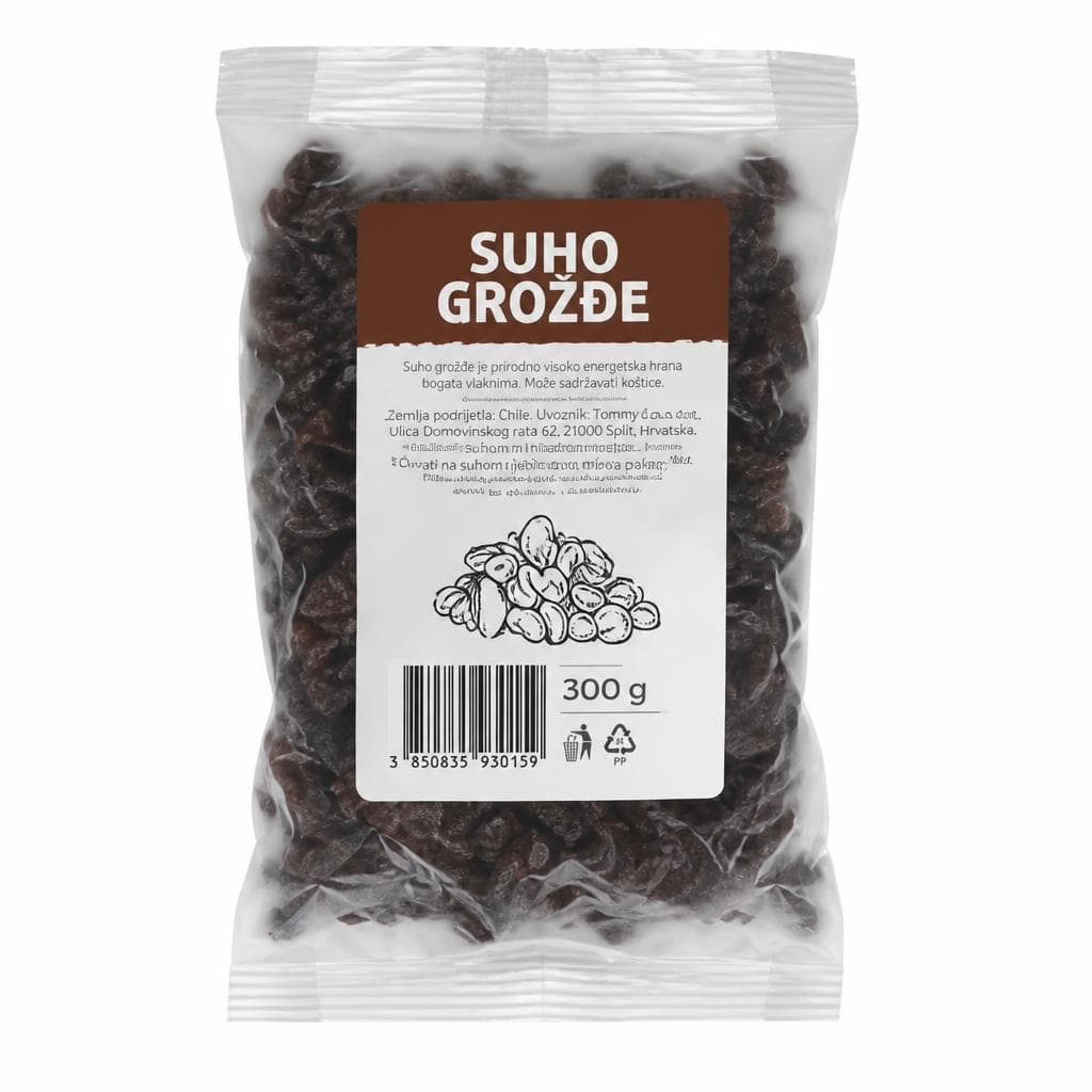 Grožđice 300 g Akcija u trgovini Tommy