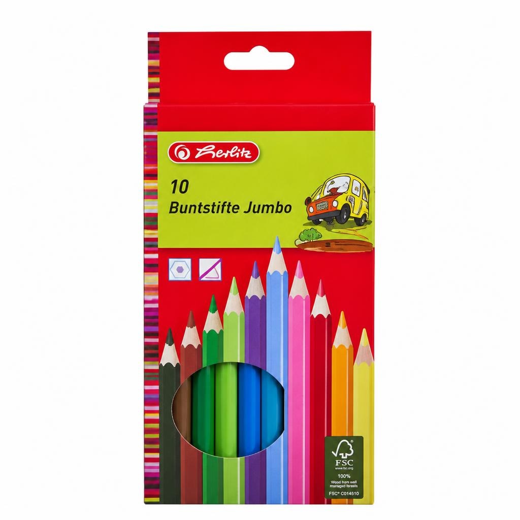 Herlitz jumbo drvene bojice 10 kom Akcija u trgovini Tedi