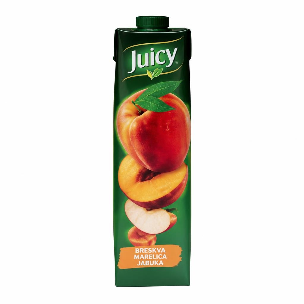 Sok nektar breskva-marelica-jabuka 1 l Juicy Akcija u trgovini NTL