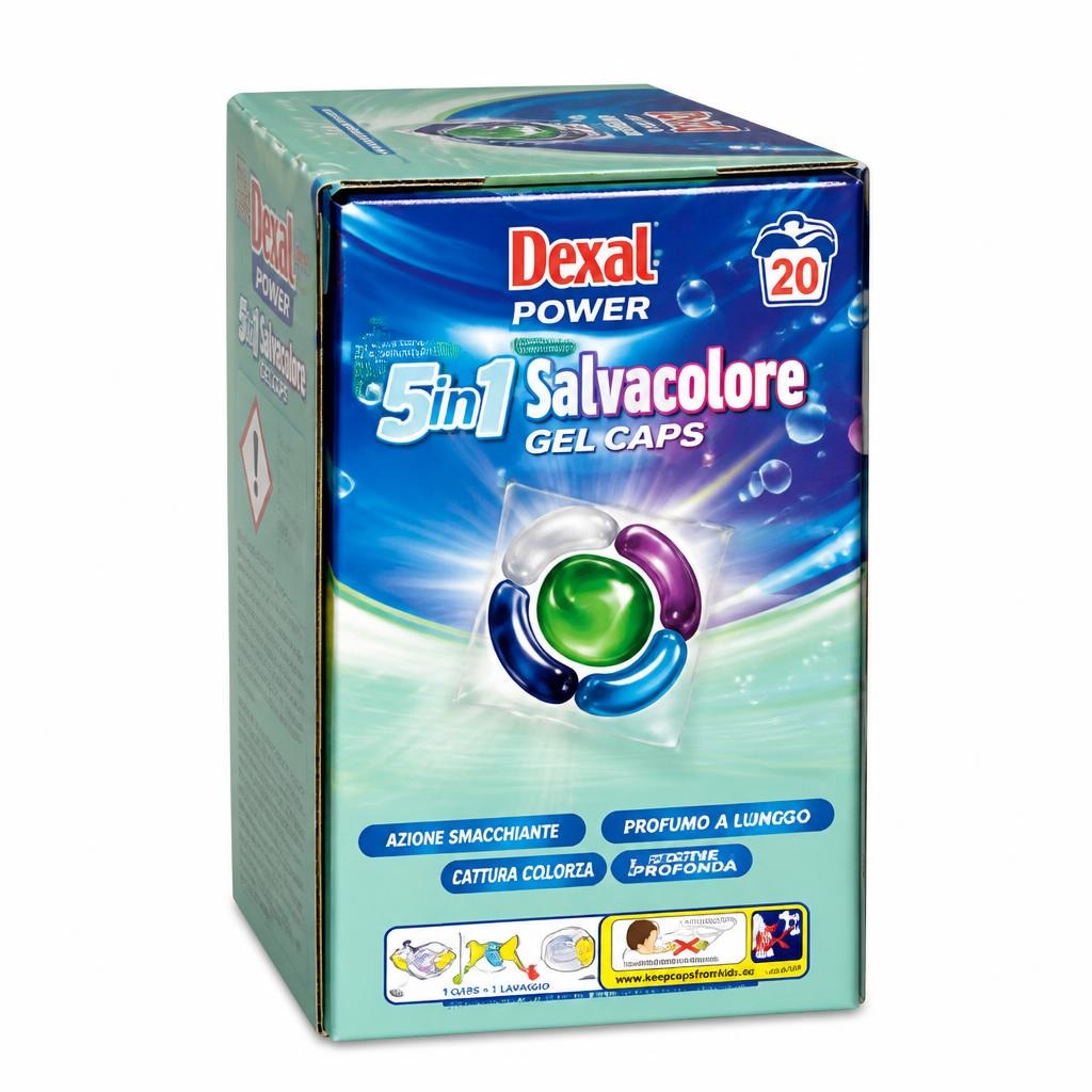 Dexal gel kapsule za rublje 5u1 20 kom Akcija u trgovini Eurospin