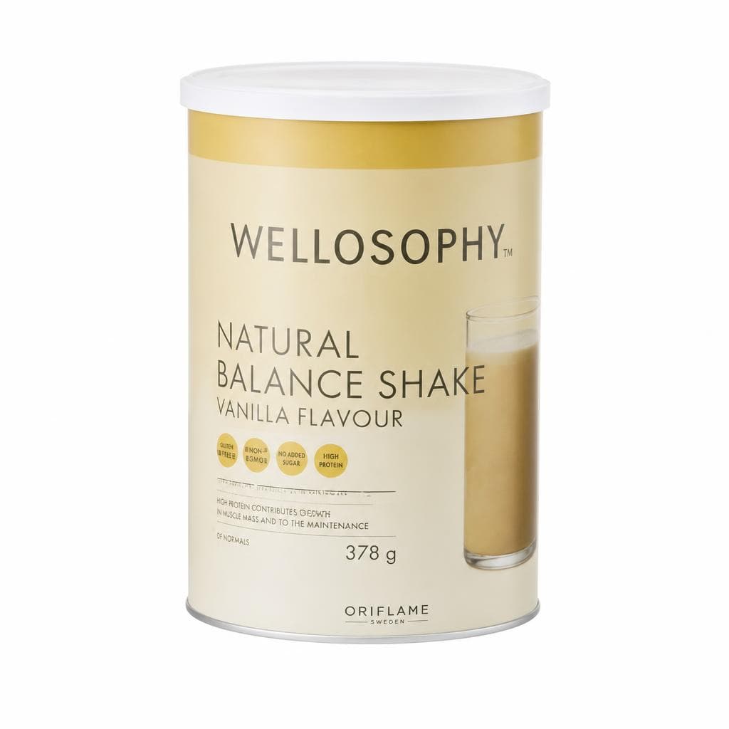 Wellosophy Natural Balance shake s okusom vanilije 21 porcija x 18 g; 378 g Akcija u trgovini Oriflame