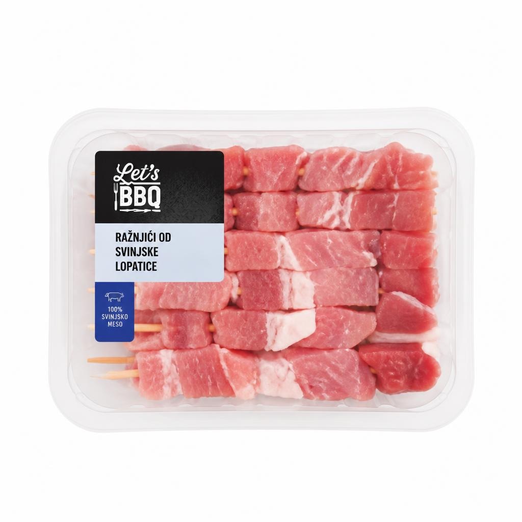 Ražnjići od svinjske lopatice 530 g Let's BBQ - Akcija u trgovini Kaufland
