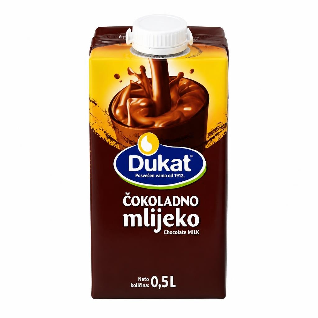 Dukat čokoladno mlijeko 0,5 L - Akcija u trgovini Kaufland