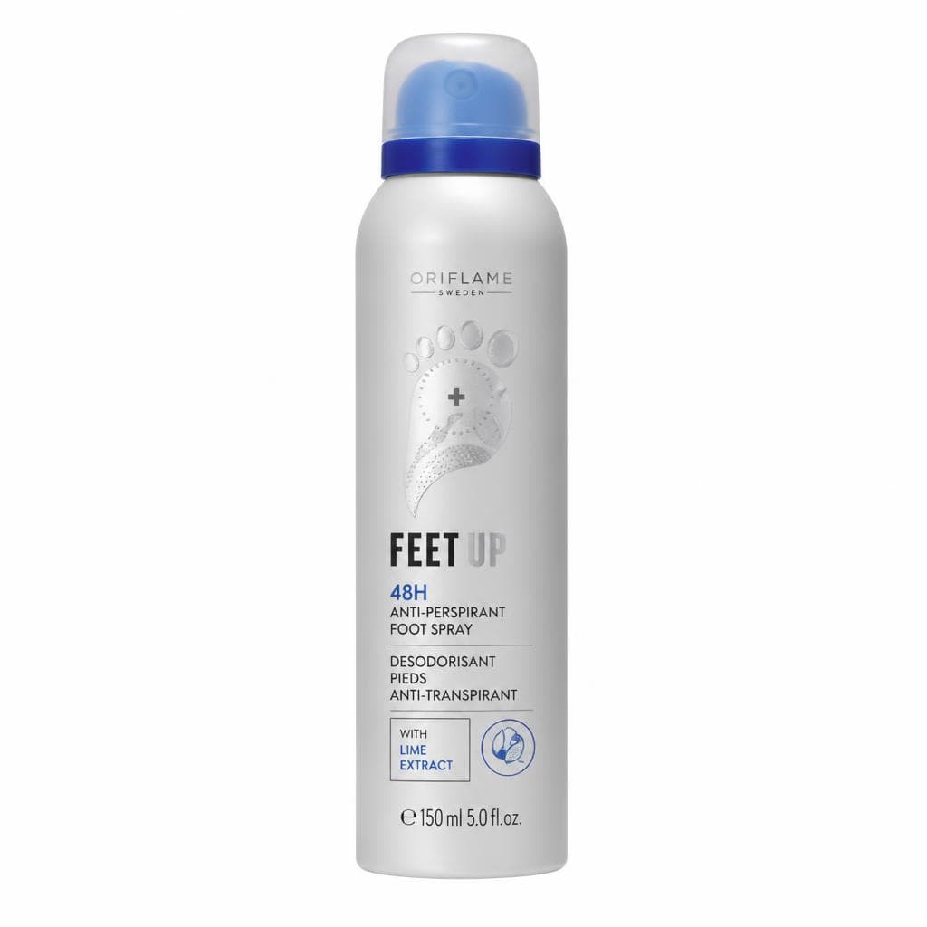46982 Feet Up Expert antiperspirantni sprej za 48-satnu kontrolu neugodnih mirisa stopala 150 ml Akcija u trgovini Oriflame
