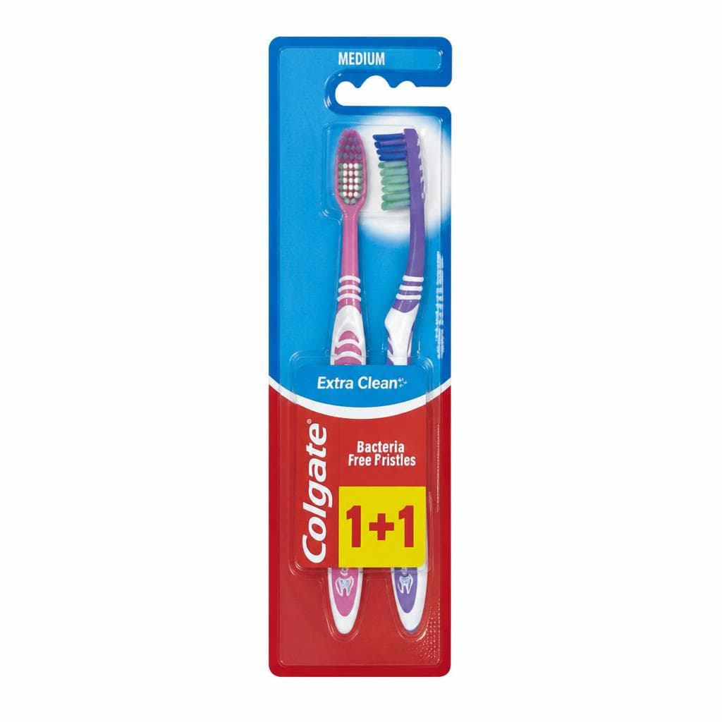 Colgate četkica za zube extra clean 2/1 pak Akcija u trgovini Konzum