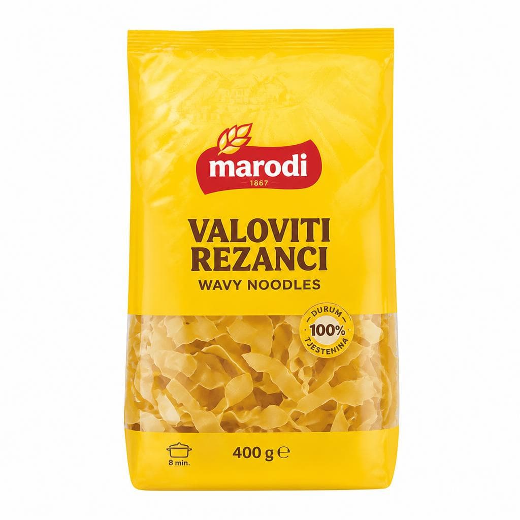 Maródi tjestenina Akcija u trgovini Ribola