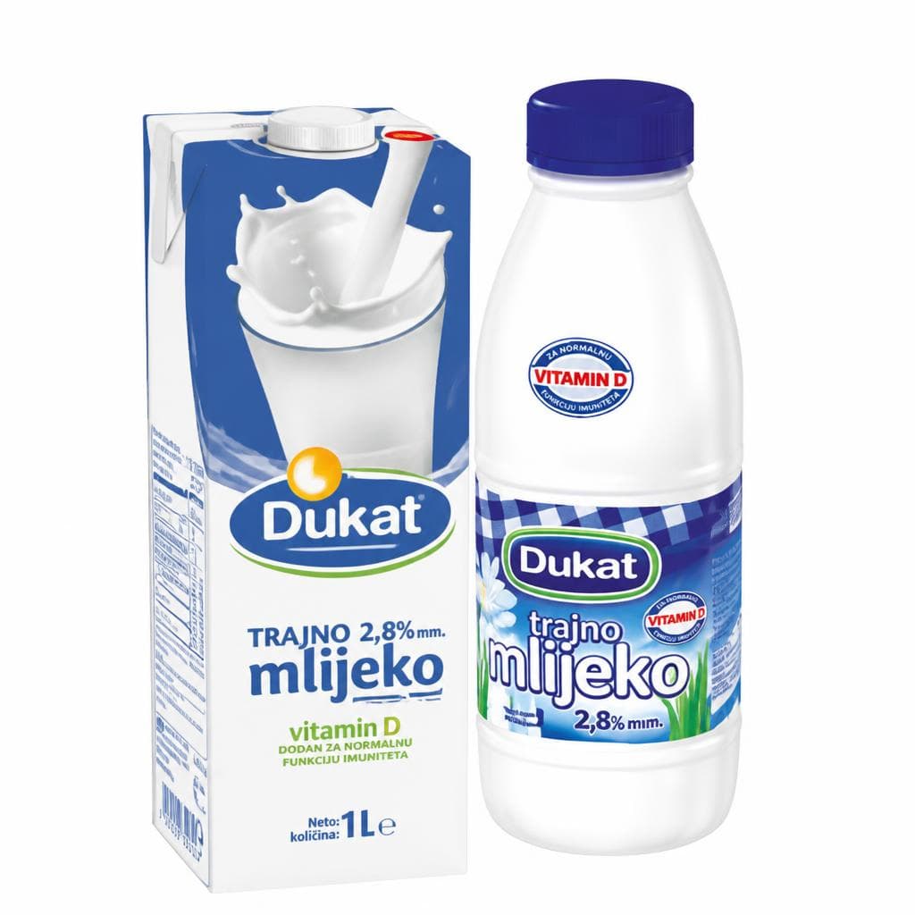 Trajno mlijeko 2 L 'z bregov Akcija u trgovini KTC
