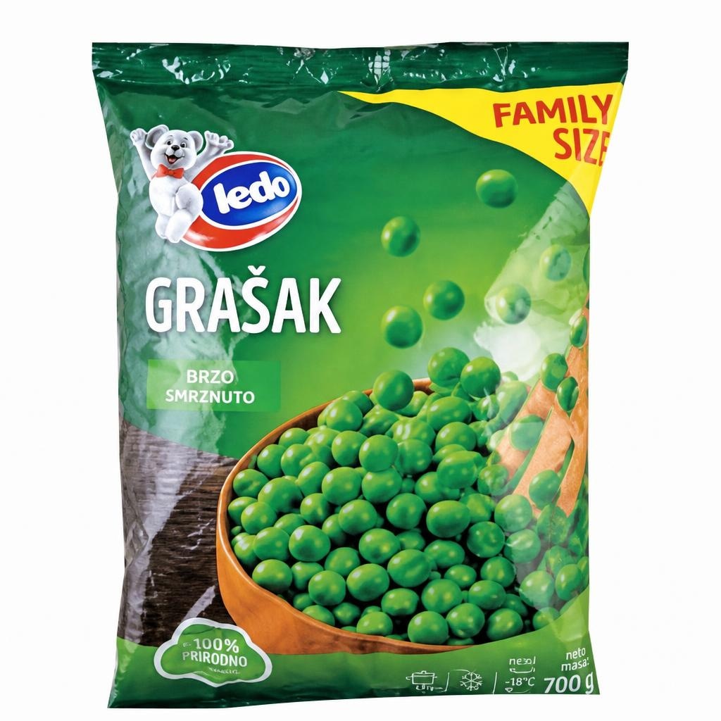 Ledo grašak ili žuta mahuna 700 g Akcija u trgovini Kaufland