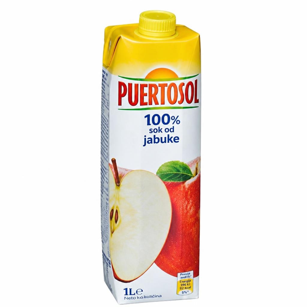Puertosol sok od jabuke 100% 1 l Akcija u trgovini Eurospin