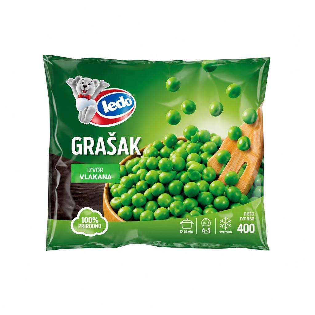 Ledo grašak 400 g Akcija u trgovini Pivac