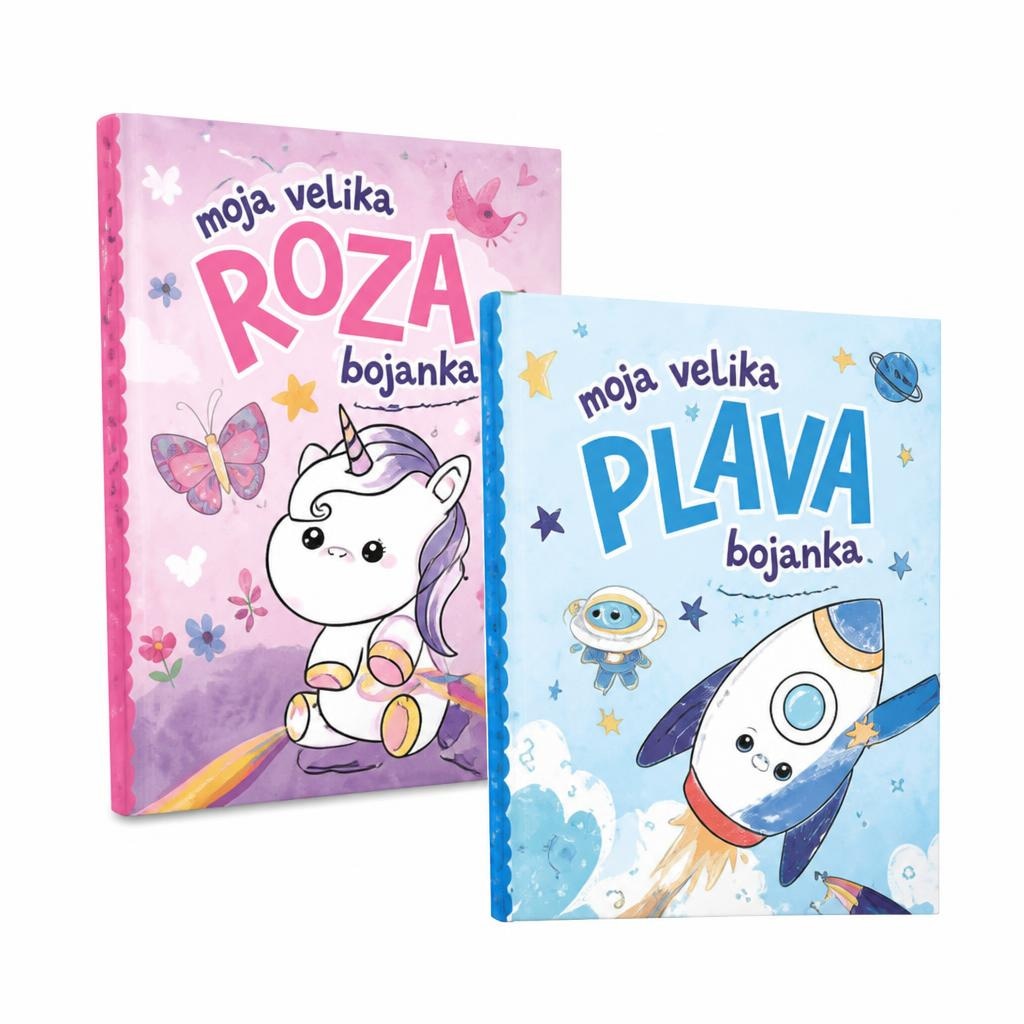 Moja prva bojanka roza i plava 1 kom Akcija u trgovini Interspar